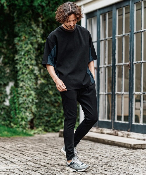 CAMBIO（カンビオ）の「mt10485- Ripple Span Short Sleeve Cut sew Tシャツ(S600726cmb)（Tシャツ/カットソー・メンズ・ミックスグレー/ブラック/ベージュ・L/M/S）」の15枚目の写真