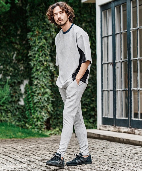 CAMBIO（カンビオ）の「mt10485- Ripple Span Short Sleeve Cut sew Tシャツ(S600726cmb)（Tシャツ/カットソー・メンズ・ミックスグレー/ブラック/ベージュ・L/M/S）」の18枚目の写真