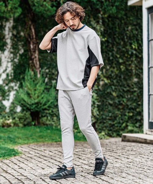CAMBIO（カンビオ）の「mt10485- Ripple Span Short Sleeve Cut sew Tシャツ(S600726cmb)（Tシャツ/カットソー・メンズ・ミックスグレー/ブラック/ベージュ・L/M/S）」の20枚目の写真