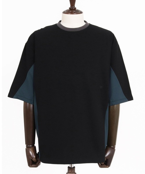 CAMBIO（カンビオ）の「mt10485- Ripple Span Short Sleeve Cut sew Tシャツ(S600726cmb)（Tシャツ/カットソー・メンズ・ミックスグレー/ブラック/ベージュ・L/M/S）」の4枚目の写真
