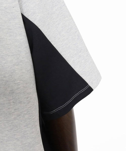 CAMBIO（カンビオ）の「mt10485- Ripple Span Short Sleeve Cut sew Tシャツ(S600726cmb)（Tシャツ/カットソー・メンズ・ミックスグレー/ブラック/ベージュ・L/M/S）」の9枚目の写真