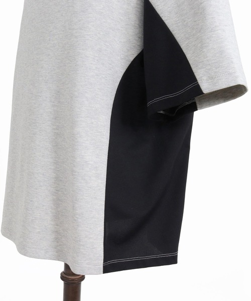 CAMBIO（カンビオ）の「mt10485- Ripple Span Short Sleeve Cut sew Tシャツ(S600726cmb)（Tシャツ/カットソー・メンズ・ミックスグレー/ブラック/ベージュ・L/M/S）」の10枚目の写真
