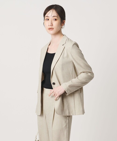 UNITED ARROWS(ユナイテッドアローズ)の「Spiree IAS テーラード ジャケット ‐UVカット 接触冷感 ウォッシャブル‐(テーラードジャケット・レディース・ネイビー/ナチュラル・36/38/34/40)」の6枚目の写真