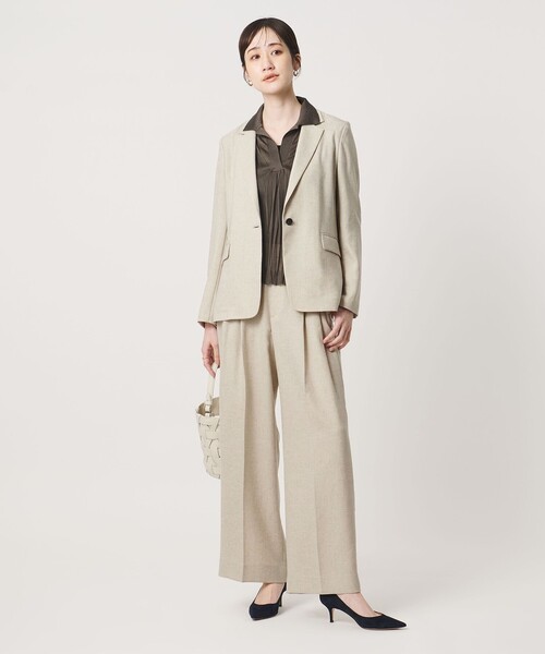 UNITED ARROWS(ユナイテッドアローズ)の「Spiree IAS テーラード ジャケット ‐UVカット 接触冷感 ウォッシャブル‐(テーラードジャケット・レディース・ネイビー/ナチュラル・36/38/34/40)」の10枚目の写真