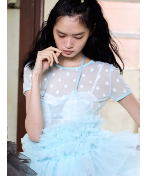 SORIN(ソリン )の「SWANLAKE Fit T-shirt/スワンレイク フィットTシャツ(Tシャツ/カットソー・レディース・ブラック/ベージュ/サーモンピンク/ミント・38)」の5枚目の写真