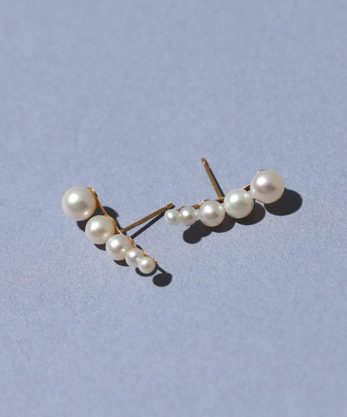Lilas(リラ)の「《WEB限定》5ピースグラデーションパールピアス K10(両耳)(ピアス(両耳用)・レディース・ゴールド・FREE)」の12枚目の写真