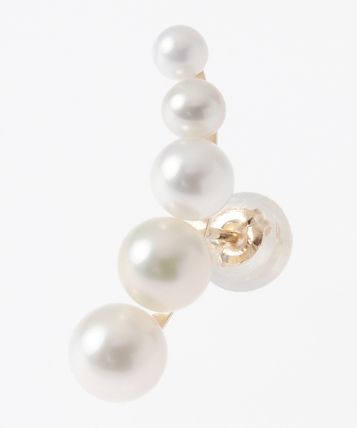 Lilas(リラ)の「《WEB限定》5ピースグラデーションパールピアス K10(両耳)(ピアス(両耳用)・レディース・ゴールド・FREE)」の4枚目の写真
