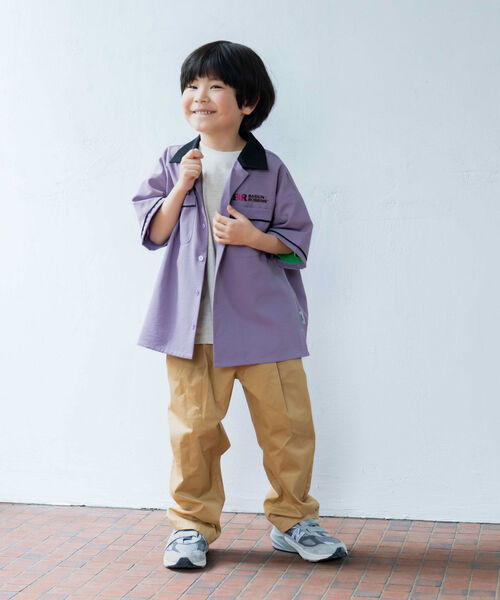 and D. petit main(アンドディープティマイン)の「【サーティワン アイスクリーム】刺しゅうロゴシャツ(シャツ/ブラウス・キッズ・パープル/ベージュ・120cm/110cm/100cm)」の13枚目の写真