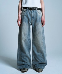 Camphor wood | SIDE SEAM SEMI-FLARE SLUB JEANS / サイドシームセミフレアスラブデニム(デニムパンツ)