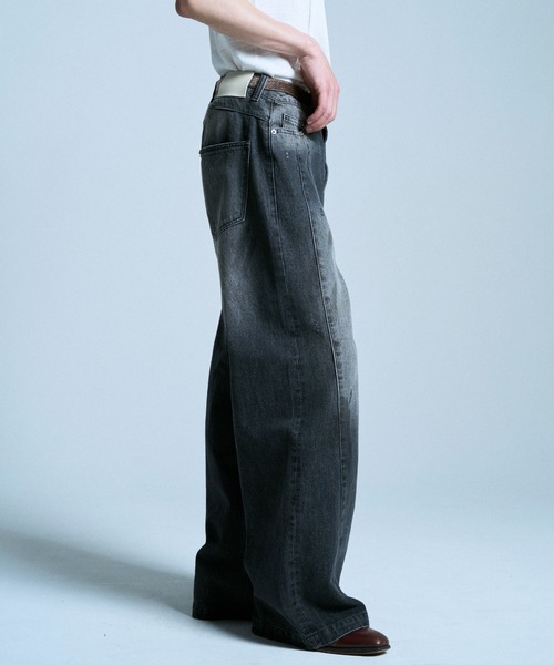 SIDE SEAM SEMI-FLARE SLUB JEANS / サイドシームセミフレアスラブ