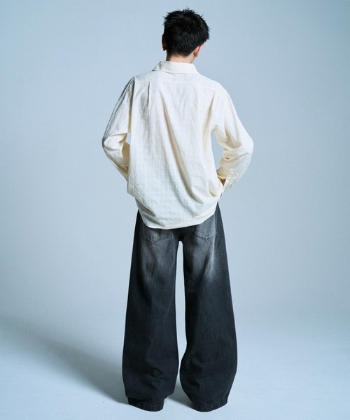 SIDE SEAM SEMI-FLARE SLUB JEANS / サイドシームセミフレアスラブ