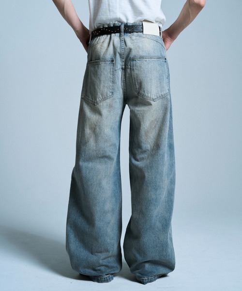 [タグ付き] camphor wood サイドシームセミフレアスラブデニム SIDE SEAM SEMI-FLARE SLUB JEANS / サイドシームセミフレアスラブ