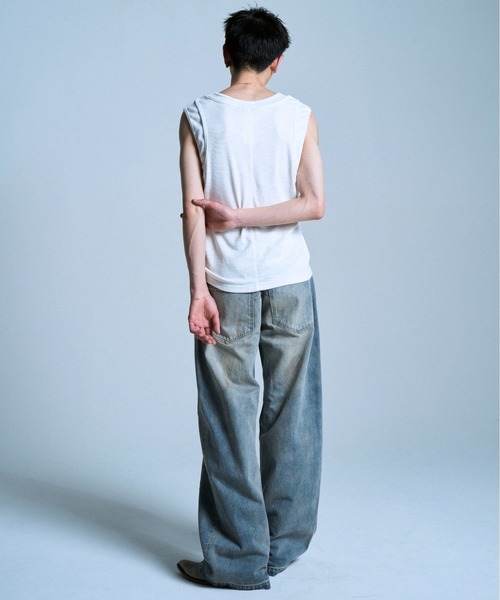 SIDE SEAM SEMI-FLARE SLUB JEANS / サイドシームセミフレアスラブ
