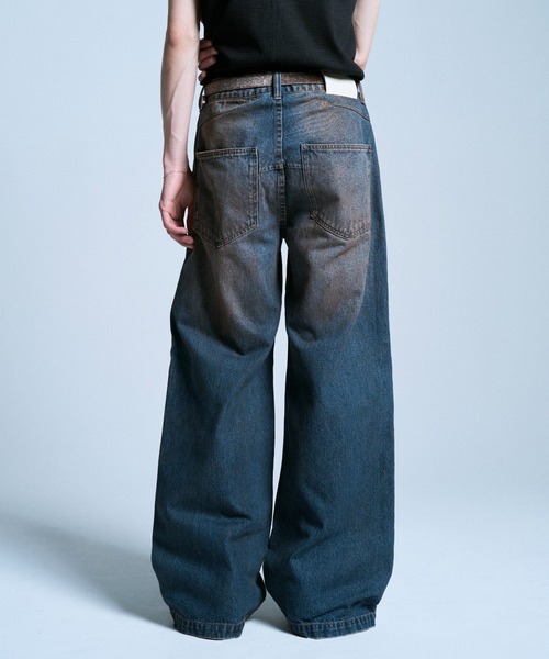 SIDE SEAM SEMI-FLARE SLUB JEANS / サイドシームセミフレアスラブ
