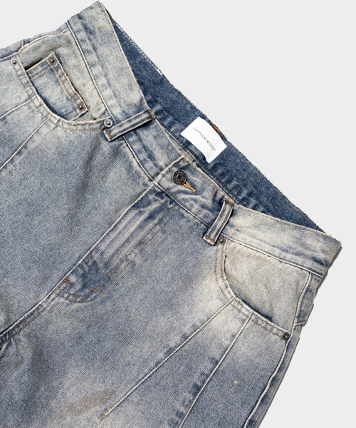 CAMPHOR WOOD(カンファーウッド)の「SIDE SEAM SEMI-FLARE SLUB JEANS / サイドシームセミフレアスラブデニム(デニムパンツ・メンズ・インディゴブルー/ライトブルー/ブラック・LARGE/MEDIUM/SMALL)」の19枚目の写真