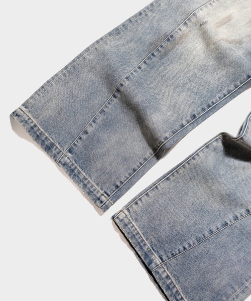CAMPHOR WOOD(カンファーウッド)の「SIDE SEAM SEMI-FLARE SLUB JEANS / サイドシームセミフレアスラブデニム(デニムパンツ・メンズ・インディゴブルー/ライトブルー/ブラック・LARGE/MEDIUM/SMALL)」の11枚目の写真