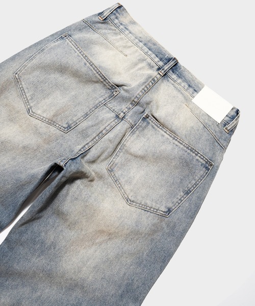 CAMPHOR WOOD(カンファーウッド)の「SIDE SEAM SEMI-FLARE SLUB JEANS / サイドシームセミフレアスラブデニム(デニムパンツ・メンズ・インディゴブルー/ライトブルー/ブラック・LARGE/MEDIUM/SMALL)」の5枚目の写真