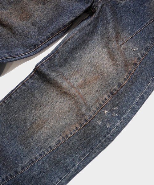 SIDE SEAM SEMI-FLARE SLUB JEANS / サイドシームセミフレアスラブ