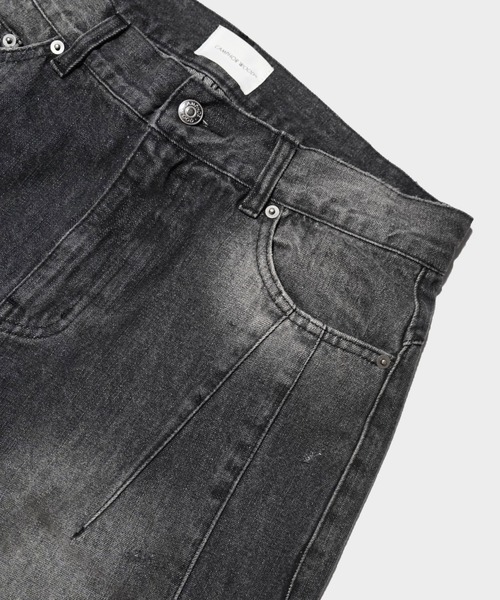 SIDE SEAM SEMI-FLARE SLUB JEANS / サイドシームセミフレアスラブ