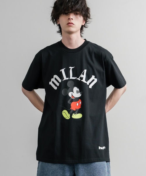 HUF(ハフ)の「HUF ハフ オーバーサイズミッキーマウスワールドワイドプリント半袖Tシャツ(Tシャツ/カットソー・メンズ・ブラック系/ブラック系1/ブラック・XL/M/L)」の18枚目の写真