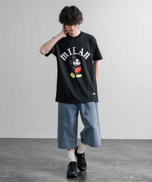 HUF(ハフ)の「HUF ハフ オーバーサイズミッキーマウスワールドワイドプリント半袖Tシャツ(Tシャツ/カットソー・メンズ・ブラック系/ブラック系1/ブラック・XL/M/L)」の20枚目の写真