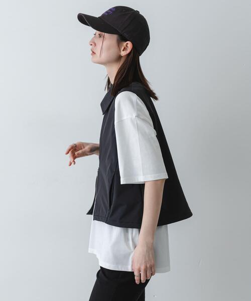 SENSE OF PLACE by URBAN RESEARCH(センスオブプレイスバイアーバンリサーチ)の「撥水エリツキドロストトップ(ベスト・レディース・ベージュ/ブラウン/ブラック・ONE)」の6枚目の写真
