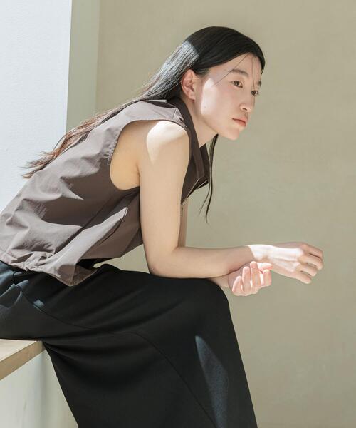 SENSE OF PLACE by URBAN RESEARCH(センスオブプレイスバイアーバンリサーチ)の「撥水エリツキドロストトップ(ベスト・レディース・ベージュ/ブラウン/ブラック・ONE)」の13枚目の写真