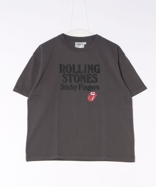ローリング・ストーンズ Tシャツ 黒　L セール】Other(ソノタ)ローリングストーンズプリント半袖Tシャツ（T