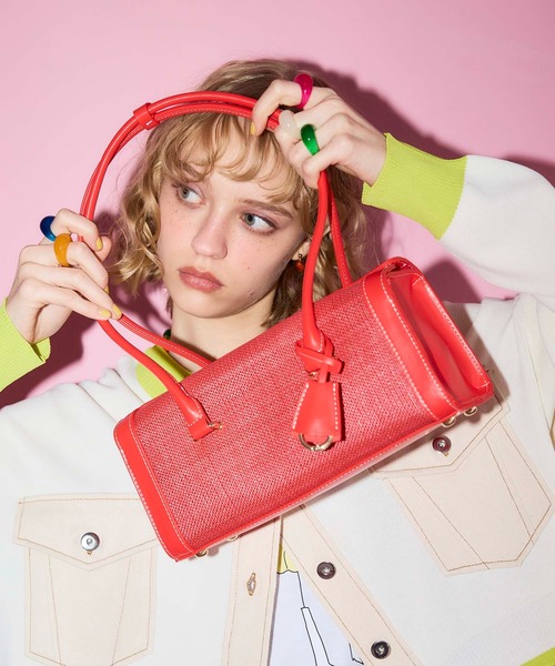 Cepica(セピカ)の「BOX BAG(ボストンバッグ・レディース・レッド・FREE)」の7枚目の写真