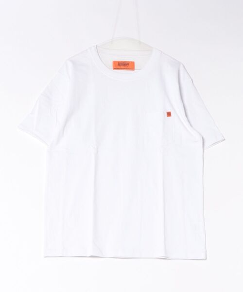 UNIVERSAL OVERALL(ユニバーサルオーバーオール)の「【72】【it】【UNIVERSAL OVERALL】POCKET TEE(Tシャツ/カットソー・メンズ・ホワイト・MEDIUM/X-LARGE/LARGE)」の1枚目の写真