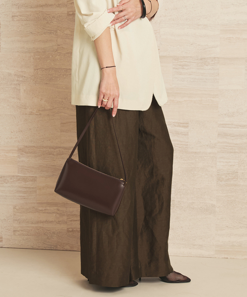 plage（プラージュ）の「Linen Mix Wide パンツ（その他パンツ・レディース・ブラウン/アイボリー/ブラック・38/36/34）」の9枚目の写真