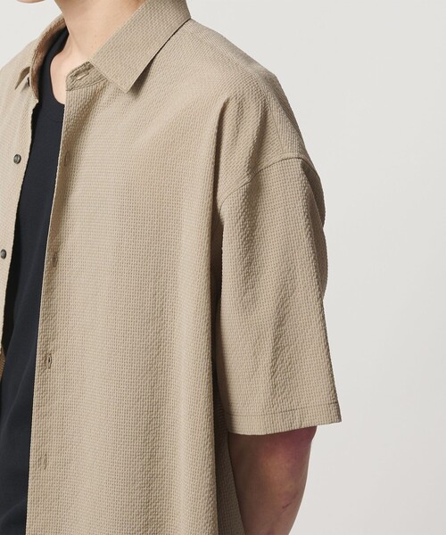 MONKEY TIME(モンキータイム)の「シアー グリッド シャツ(シャツ/ブラウス・メンズ・ブラック/ベージュ・S/M/L/XL)」の10枚目の写真