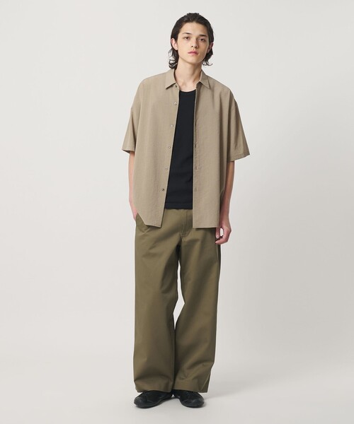 MONKEY TIME(モンキータイム)の「シアー グリッド シャツ(シャツ/ブラウス・メンズ・ブラック/ベージュ・S/M/L/XL)」の11枚目の写真