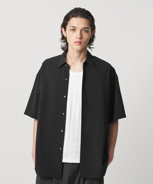 MONKEY TIME(モンキータイム)の「シアー グリッド シャツ(シャツ/ブラウス・メンズ・ブラック/ベージュ・S/M/L/XL)」の13枚目の写真