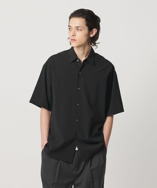 MONKEY TIME(モンキータイム)の「シアー グリッド シャツ(シャツ/ブラウス・メンズ・ブラック/ベージュ・S/M/L/XL)」の15枚目の写真