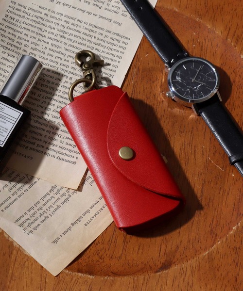 ANPAS（アンパス）の「Made in Japan Tochigi Leather Mini Key Case / 日本製 栃木レザー 本革ミニキーケース プレゼント ギフト メンズ レディース ユニセックス 革小物 国産（キーケース/キーアクセサリー・メンズ・ダークブラウン/グリーン/ブラック/ネイビー/ブラウン/レッド・FREE）」の6枚目の写真