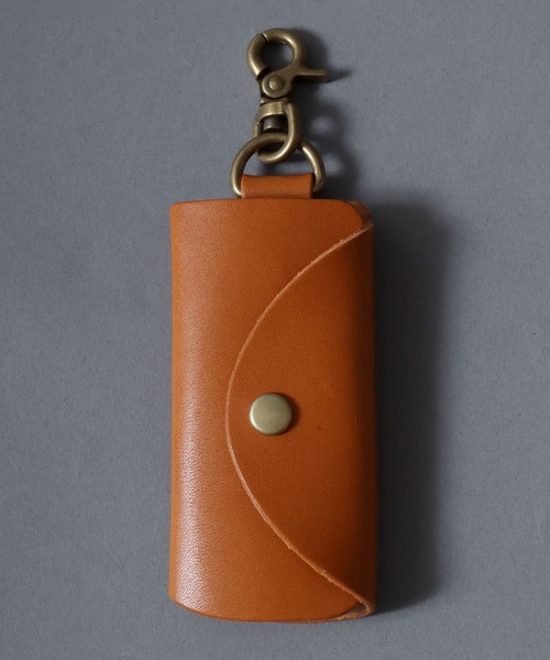 ANPAS（アンパス）の「Made in Japan Tochigi Leather Mini Key Case / 日本製 栃木レザー 本革ミニキーケース プレゼント ギフト メンズ レディース ユニセックス 革小物 国産（キーケース/キーアクセサリー・メンズ・ダークブラウン/グリーン/ブラック/ネイビー/ブラウン/レッド・FREE）」の16枚目の写真