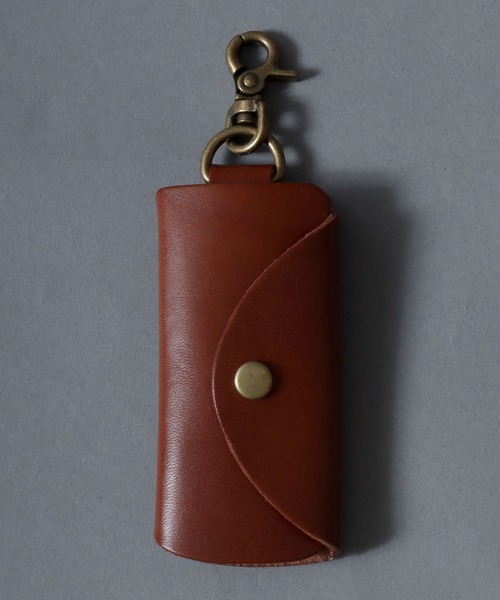 ANPAS（アンパス）の「Made in Japan Tochigi Leather Mini Key Case / 日本製 栃木レザー 本革ミニキーケース プレゼント ギフト メンズ レディース ユニセックス 革小物 国産（キーケース/キーアクセサリー・メンズ・ダークブラウン/グリーン/ブラック/ネイビー/ブラウン/レッド・FREE）」の13枚目の写真