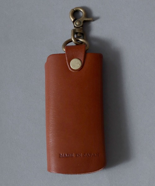 ANPAS（アンパス）の「Made in Japan Tochigi Leather Mini Key Case / 日本製 栃木レザー 本革ミニキーケース プレゼント ギフト メンズ レディース ユニセックス 革小物 国産（キーケース/キーアクセサリー・メンズ・ダークブラウン/グリーン/ブラック/ネイビー/ブラウン/レッド・FREE）」の14枚目の写真
