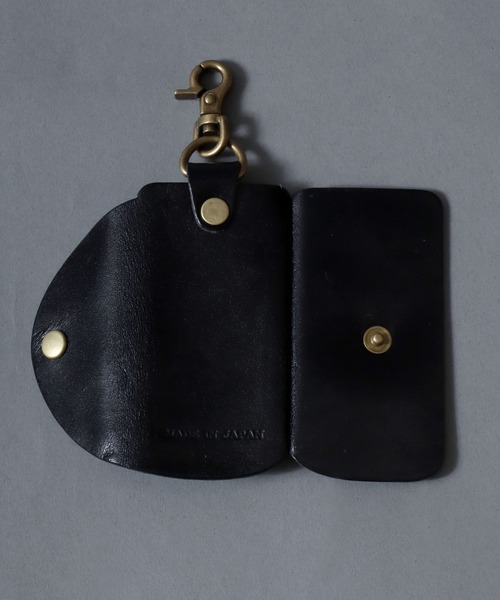 ANPAS（アンパス）の「Made in Japan Tochigi Leather Mini Key Case / 日本製 栃木レザー 本革ミニキーケース プレゼント ギフト メンズ レディース ユニセックス 革小物 国産（キーケース/キーアクセサリー・メンズ・ダークブラウン/グリーン/ブラック/ネイビー/ブラウン/レッド・FREE）」の10枚目の写真
