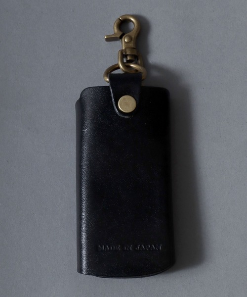 ANPAS（アンパス）の「Made in Japan Tochigi Leather Mini Key Case / 日本製 栃木レザー 本革ミニキーケース プレゼント ギフト メンズ レディース ユニセックス 革小物 国産（キーケース/キーアクセサリー・メンズ・ダークブラウン/グリーン/ブラック/ネイビー/ブラウン/レッド・FREE）」の8枚目の写真