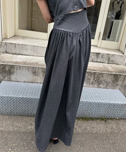 WILLFULLY(ウィルフリー)の「healthy cut out waist snap button OP(ワンピース・レディース・チャコール/ブラック/オリーブ・FREE)」の22枚目の写真