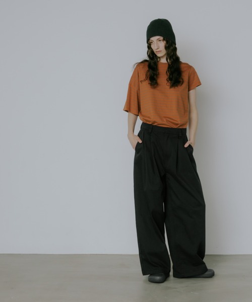 lit(リット)の「Twill Wide Pants(その他パンツ・レディース・ネイビー/オフホワイト/ブラック・38/36)」の2枚目の写真