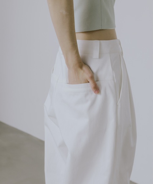lit(リット)の「Twill Wide Pants(その他パンツ・レディース・ネイビー/オフホワイト/ブラック・38/36)」の4枚目の写真
