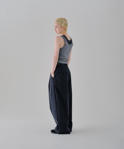 lit(リット)の「Twill Wide Pants(その他パンツ・レディース・ネイビー/オフホワイト/ブラック・38/36)」の19枚目の写真