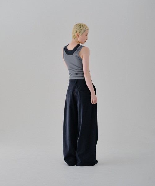 lit(リット)の「Twill Wide Pants(その他パンツ・レディース・ネイビー/オフホワイト/ブラック・38/36)」の18枚目の写真