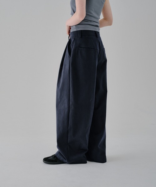 lit(リット)の「Twill Wide Pants(その他パンツ・レディース・ネイビー/オフホワイト/ブラック・38/36)」の15枚目の写真