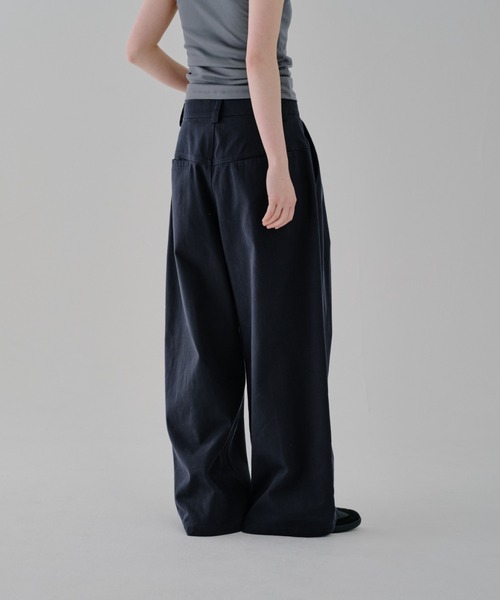 lit(リット)の「Twill Wide Pants(その他パンツ・レディース・ネイビー/オフホワイト/ブラック・38/36)」の16枚目の写真