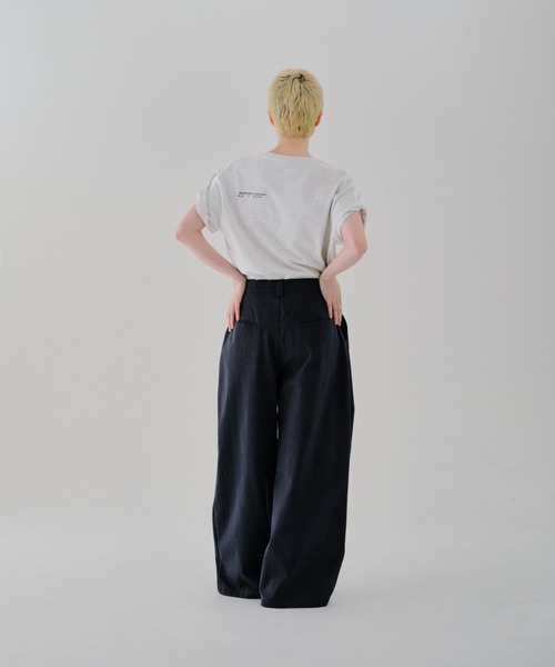 lit(リット)の「Twill Wide Pants(その他パンツ・レディース・ネイビー/オフホワイト/ブラック・38/36)」の22枚目の写真