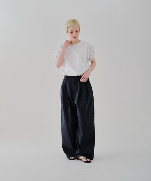 lit(リット)の「Twill Wide Pants(その他パンツ・レディース・ネイビー/オフホワイト/ブラック・38/36)」の21枚目の写真